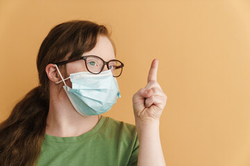 Young happy woman with down syndrome