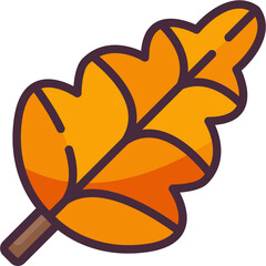 oak leaf line icon