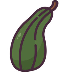 pumpkin line icon