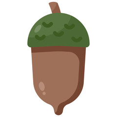acorn flat icon