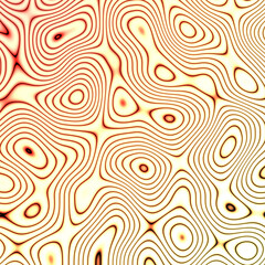 Fototapeta premium Gold background. Psychedelic background. Abstract hypnotic pattern striped lines. Monochrome abstract background.