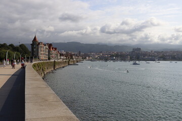View of the estuary of Bilbao