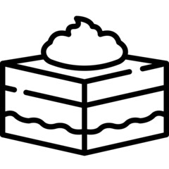 cake line icon