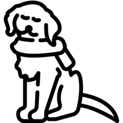 dog line icon