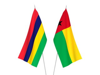 Republic of Mauritius and Republic of Guinea Bissau flags