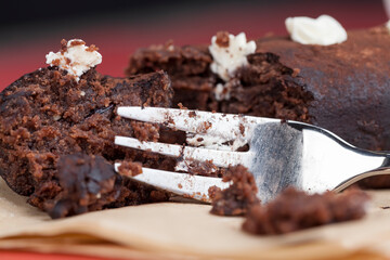 dessert made of chocolate and butter cream