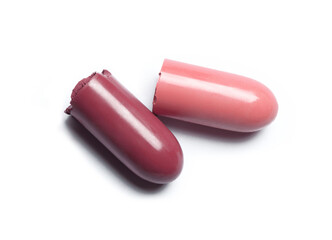 Lipstick isolated on white background