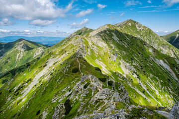Otrhance mountain ridge, Western Tatras mountains, Slovakia