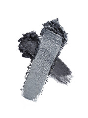 Crushed eyeshadow isolated on white
