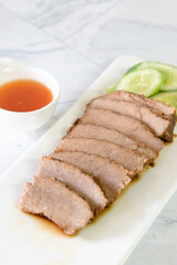 Slice stewed beef with soy sauce, traditional chinese food