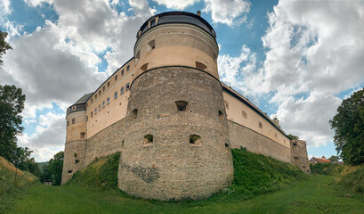 Fototapeta na wymiar Red Stone Castle in Slovakia, Europe