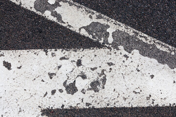 paved road with white road markings