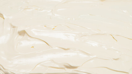 White whipped cream texture.