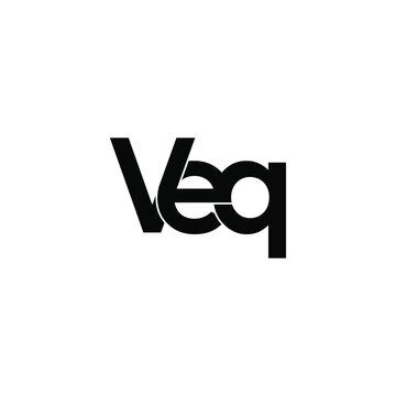 veq initial letter monogram logo design