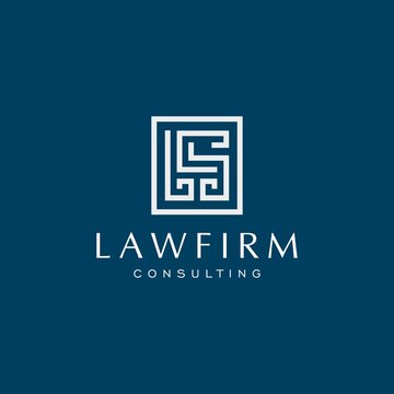 Prestigious Modern Vintage Antique Abstract LCS Letter for Law Firm , Attorney and Boutique Logo Design
