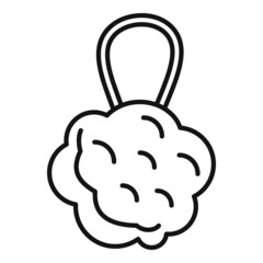 Washcloth icon outline vector. Hand cloth