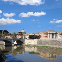 Tiber River in Rome, Italy