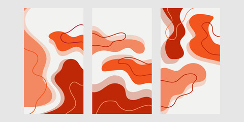 Minimal wave banner or social media story background. Abstract background cover design. Vector pattern. Vector design layout for banners presentations, flyers, posters and invitations