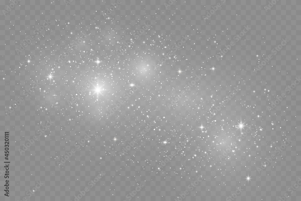 Canvas Prints the dust sparks and golden stars shine with special light. vector sparkles on a transparent backgrou
