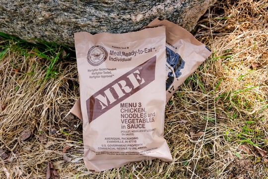 The Meal, Ready-to-Eat MRE packets for USA army