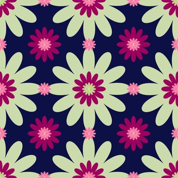 Autumn Blooming flowers designSummer meadow seamless pattern. Plant background A lot of different flowers. Liberty style millefleurs. Trendy floral design
Creative style. Print card, cloth, cloth