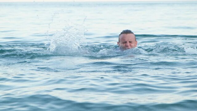 A man unable to swim drowns in the sea