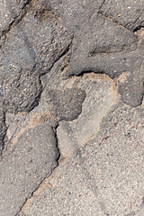 paved road for traffic and people