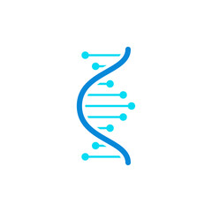 DNA logo template vector icon