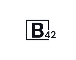 B42, 42B Initial letter logo