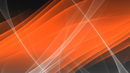 Abstrakter Hintergrund 4k orange rot  hell dunkel schwarz Wellen und Linien