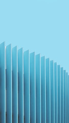 Obraz premium Sky blue building facade