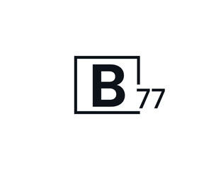 B77, 77B Initial letter logo