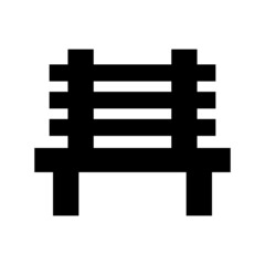 bench icon or logo isolated sign symbol vector illustration - high quality black style vector icons
