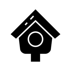 birdhouse icon or logo isolated sign symbol vector illustration - high quality black style vector icons
