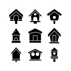 birdhouse icon or logo isolated sign symbol vector illustration - high quality black style vector icons
