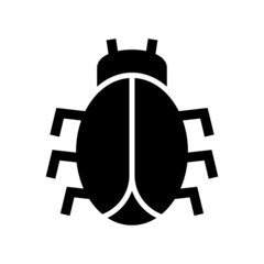 bug icon or logo isolated sign symbol vector illustration - high quality black style vector icons
