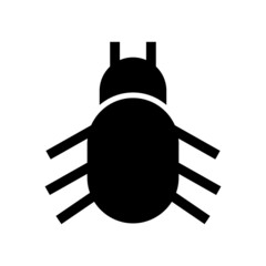 bug icon or logo isolated sign symbol vector illustration - high quality black style vector icons

