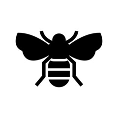 bumblebee icon or logo isolated sign symbol vector illustration - high quality black style vector icons
