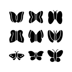 butterfly icon or logo isolated sign symbol vector illustration - high quality black style vector icons
