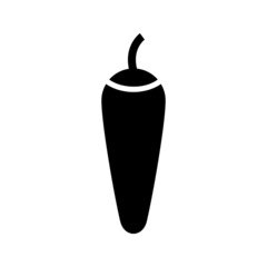 chili pepper icon or logo isolated sign symbol vector illustration - high quality black style vector icons
