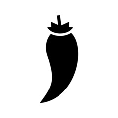 chili pepper icon or logo isolated sign symbol vector illustration - high quality black style vector icons
