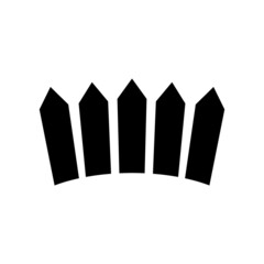 fence icon or logo isolated sign symbol vector illustration - high quality black style vector icons
