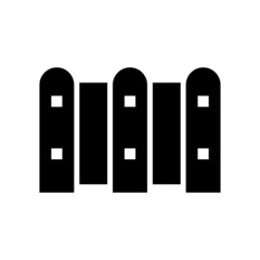 fence icon or logo isolated sign symbol vector illustration - high quality black style vector icons
