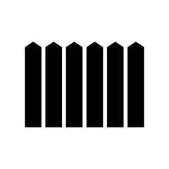 fence icon or logo isolated sign symbol vector illustration - high quality black style vector icons
