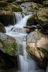 waterfall in the mountains