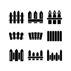 fence icon or logo isolated sign symbol vector illustration - high quality black style vector icons
