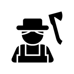 gardener icon or logo isolated sign symbol vector illustration - high quality black style vector icons
