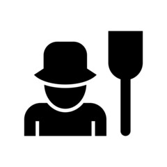 gardener icon or logo isolated sign symbol vector illustration - high quality black style vector icons
