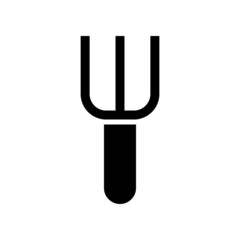 gardening fork icon or logo isolated sign symbol vector illustration - high quality black style vector icons
