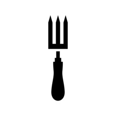 gardening fork icon or logo isolated sign symbol vector illustration - high quality black style vector icons
